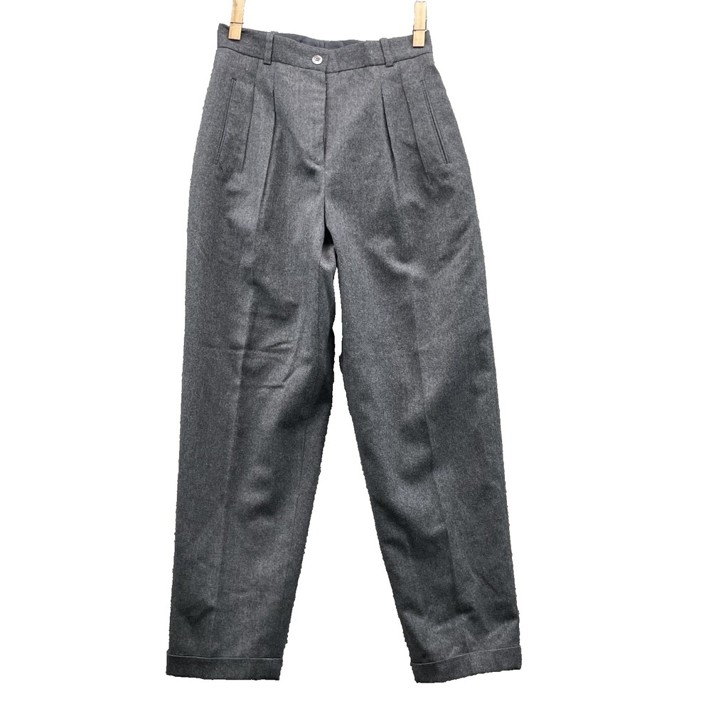 Vintage Liz Claiborne Dress Pants Women's 10 P 100% Wool Corpcore Chic Academia